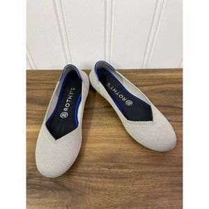 Rothy's Gray Casual Womens Slip On Square Round Toe Ballet Flats Size Size 8